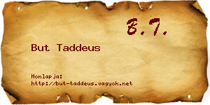 But Taddeus névjegykártya